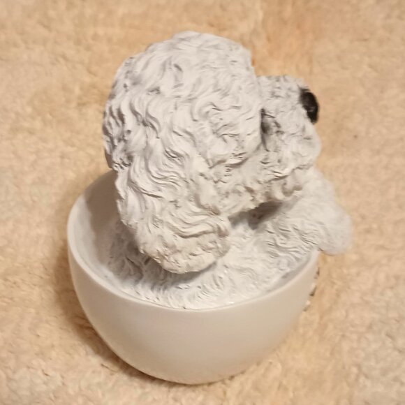 COPY - EUC ~ Pacific Giftware's Adorable Teacup Pet Collectible Bichon Frise Fi… - Picture 6 of 6